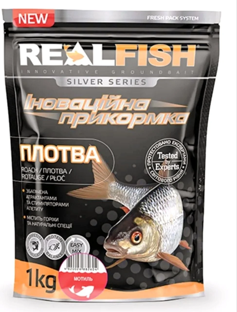 Прикормка RealFish Плотва Мотиль
