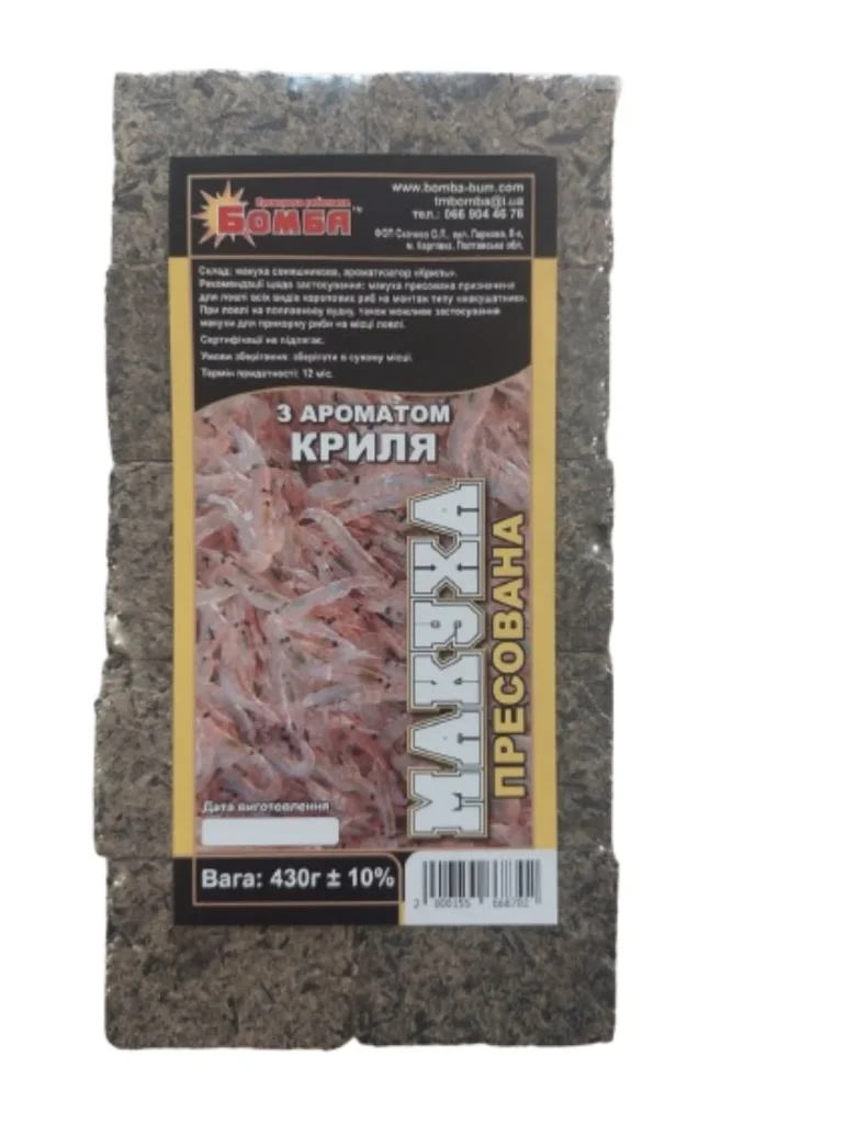 Пресована макуха Бомба з ароматом “Криля” 430г