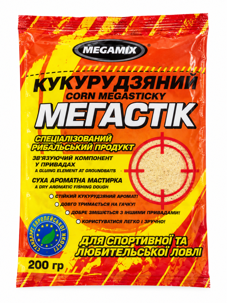 Рибальський мегастік MEGAMIX &ldquo;Кукурудзяний&rdquo; 200г